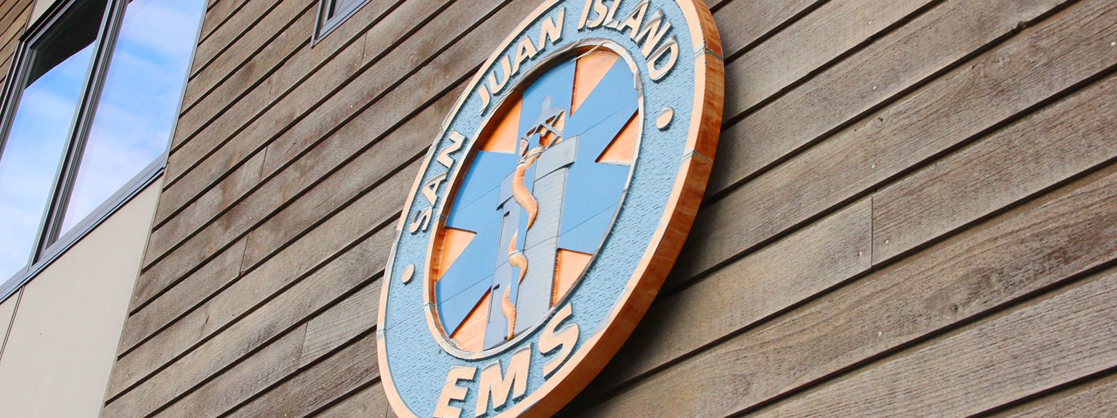 EMS Sign on Building